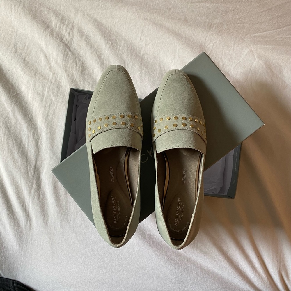 Rockport Pastel Green Women’s Fall Flats